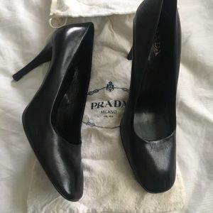 Prada black pumps